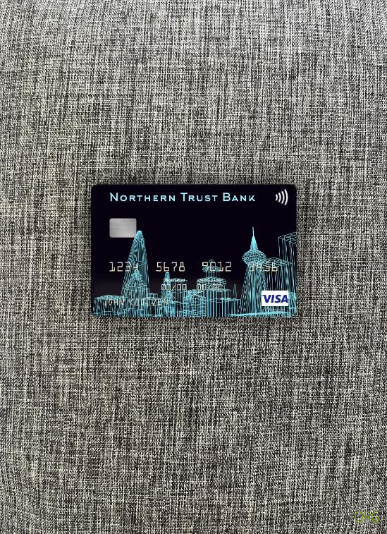 USA Northern Trust Bank carte visa avant photolook